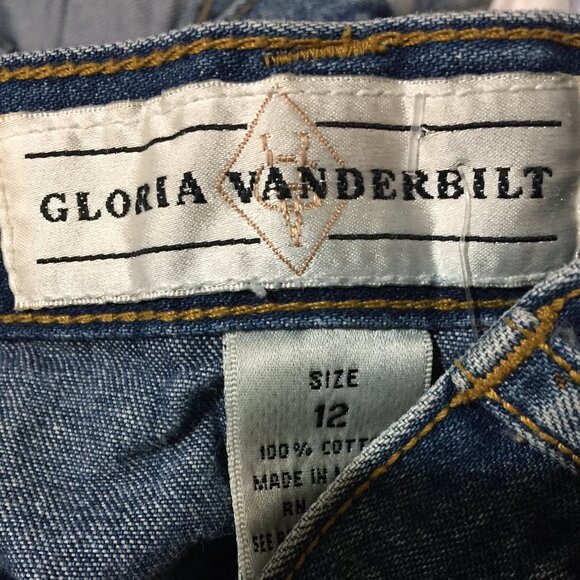 VINTAGE GLORIA VANDERBILT JEAN MAXI SKIRTS SIZE 12 - Picture 7 of 7